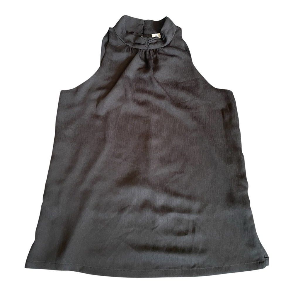 #147, Prologue Elegant sleeveless, lined Black Sleeveless Top, size S